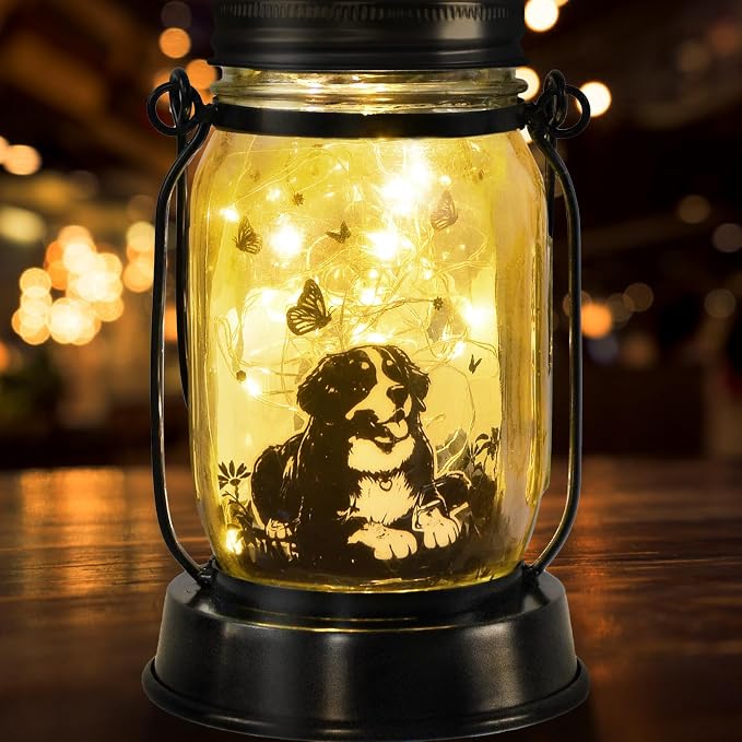 Bernese Mountain Dog Gifts for Women/Men Bernese Mountain Solar Lanterns - Image 9