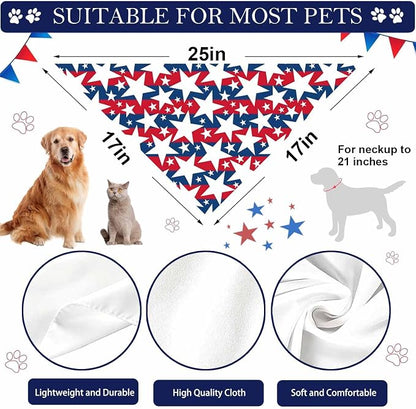 4th of July Dog Bandanas, Independence Holiday Bandana, Premium Durable - Image 4