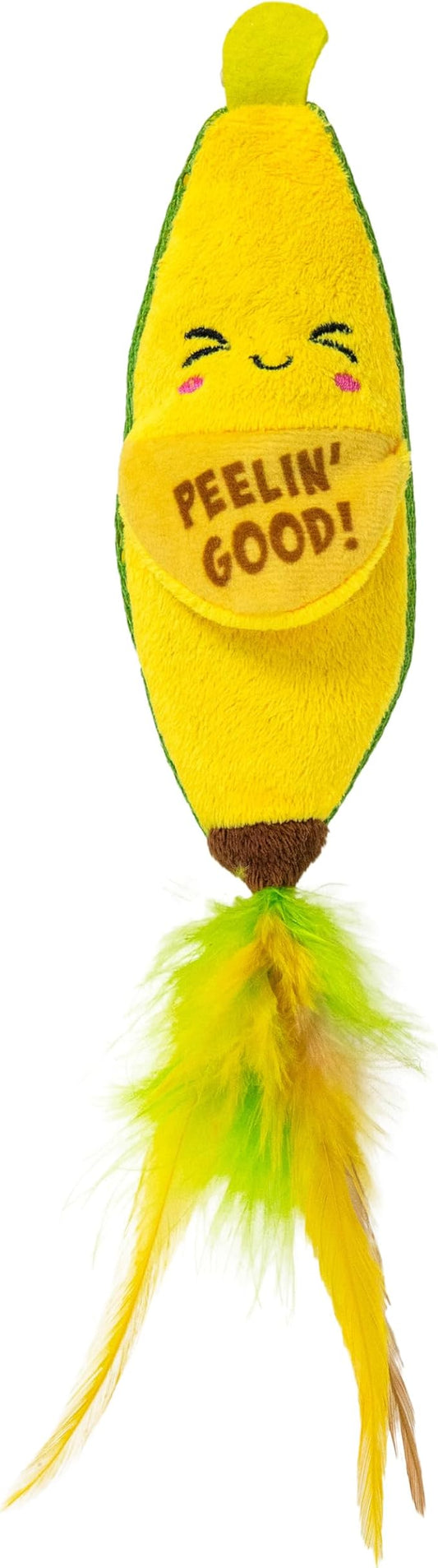 Catstages Peelin' Good Banana Kicker Dental Catnip Toy by Catstages