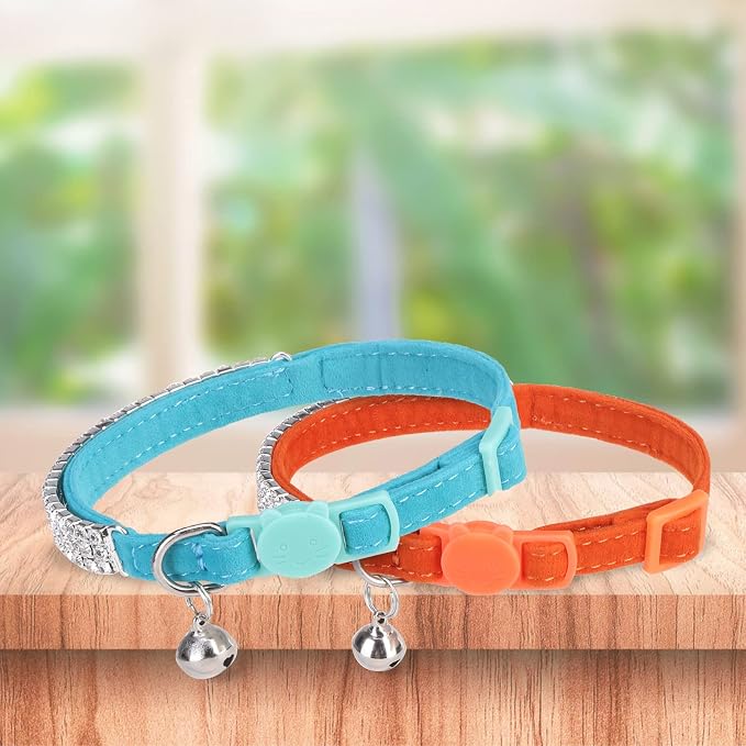 EXPAWLORER Soft Velvet Safe Cat Collars - Image 5