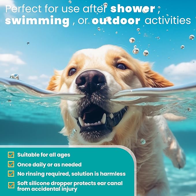 Dog Ear Cleaner, Dog Ear Care Liquid, Dog and Cat Ear Cleaner to Eliminates Ear - Image 6