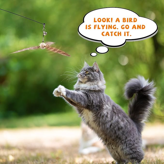 JXFUKAL Cat Wand Toys, Interactive Cat Toys - Image 6