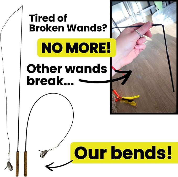 Forever Stick with 9 Feather Toy Lures - Image 3