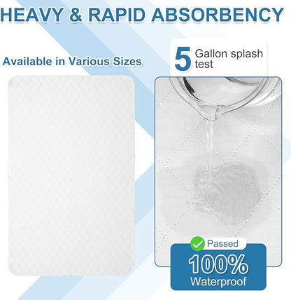 OUTCREATOR® Washable Bed Pads 34" x 36", Incontinence Mattress Protector - Image 2