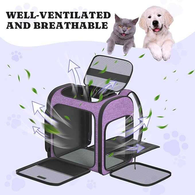 Pawtners Dog Carrier Backpacks Large Cat Backpack - Image 6