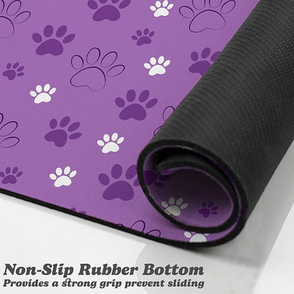 Dog Food Mat, Absorbent Water Bowl Mats Cat Pet Feeding Placemats 24 * 32 inch - Image 3