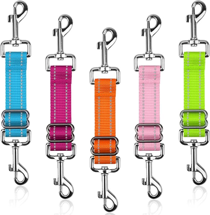 YUEPET Dog Safety Collar Clips 5 Pack Adjustable Prong Collar Backup Clips by YUEPET