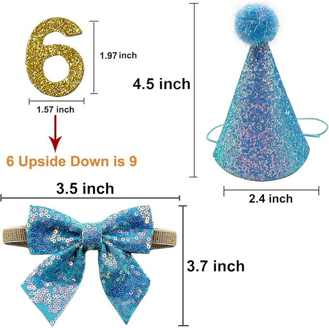 Christmas Pet Party Jazz Hat and Blingbling Bow Tie Breakaway Collar Set - Image 2