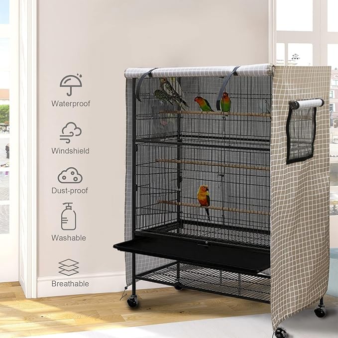 Ymiko Birdcage Cover Universal Windproof Cage Cover - Image 4