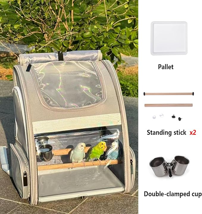 Bird Carrier, Travel Bird Cage, Bird Backpack - Image 2