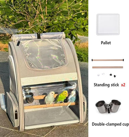 Bird Carrier, Travel Bird Cage, Bird Backpack - Image 2