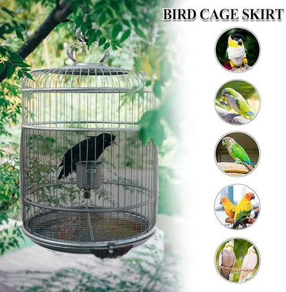 ASOCEA Bird Cage Seed Catcher, Universal Bird Cage Cover Skirt, Adjustable - Image 6
