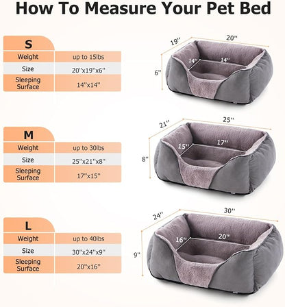 MIXJOY Dog Beds for Medium Dogs Washable, Calming Pet Bed Medium Size Dog - Image 6