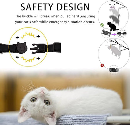 Cat Collar Breakaway with Bells, 3 Pack Safety Adjustable Pet Collars - Image 3