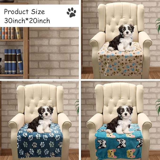 Rezutan Dog Blanket for Medium Dogs, 1 Pack 3 Premium Soft Cat Puppy Blankets - Image 5
