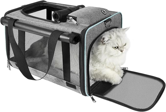 Cat Carrier American, Delta Airline Approved/Soft-Sided Pet Travel Bag - Image 2