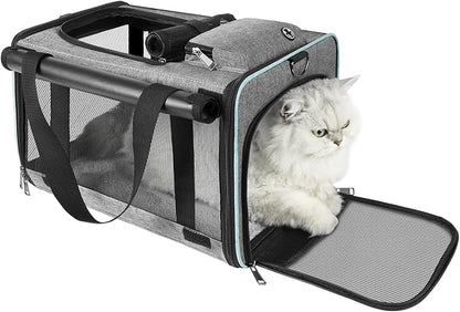 Cat Carrier American, Delta Airline Approved/Soft-Sided Pet Travel Bag - Image 2