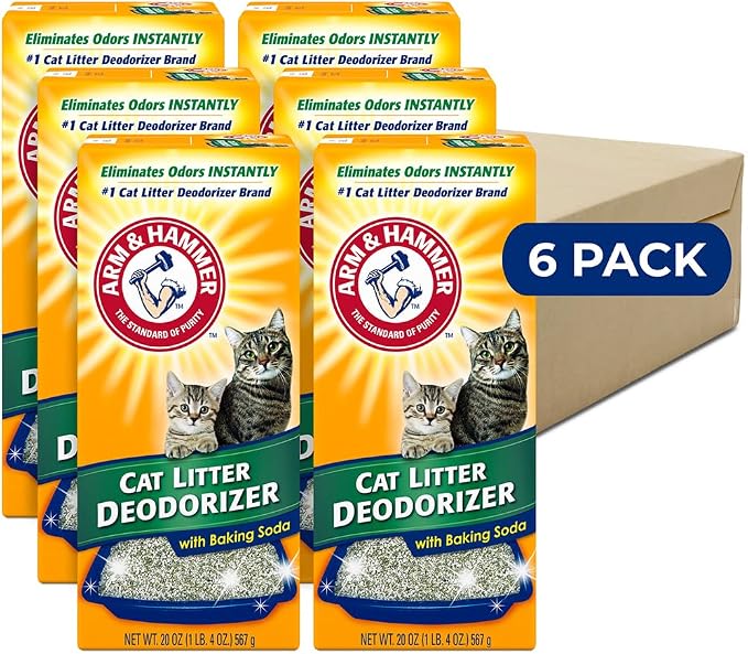 ARM & Hammer Cat Litter Deodorizer Double Duty, 20 oz, 6 Pack by ARMHAMMER