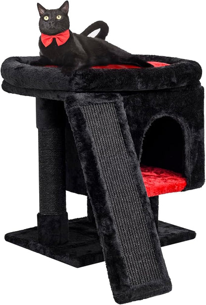 SYANDLVY Gothic Cat Tree with Coffin Bed by SYANDLVY