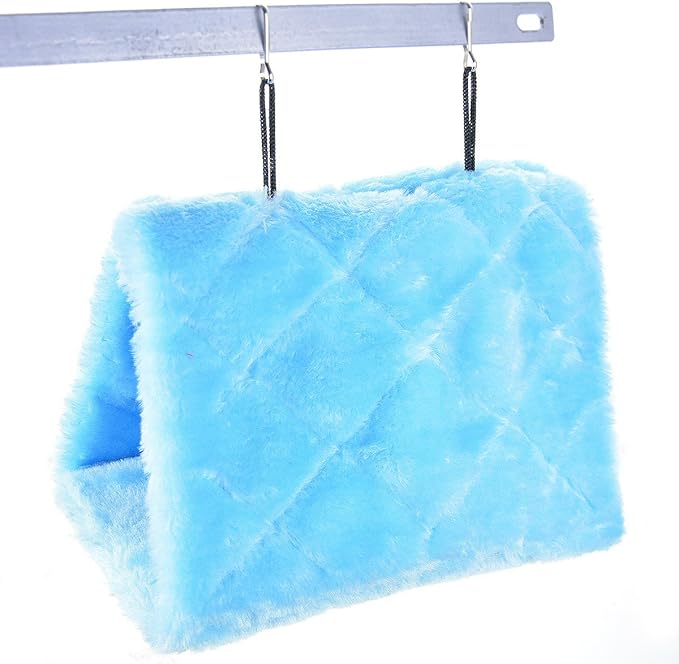 MOACC Winter Warm Bird Nest House Shed Hut Hanging Hammock Finch Cage Plush - Image 7