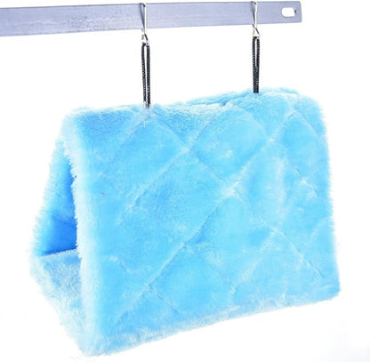 MOACC Winter Warm Bird Nest House Shed Hut Hanging Hammock Finch Cage Plush - Image 7
