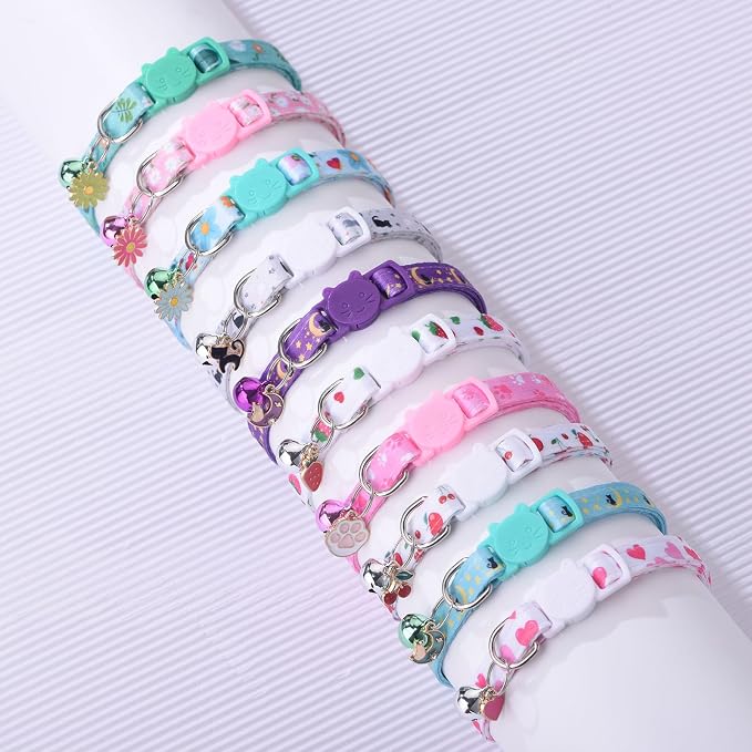 10PC Floral Cat Collar Set - Image 7