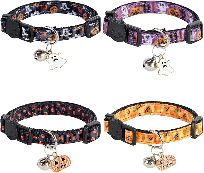 Yizepet Cat Collars with Bells, Breakaway Kitten Collar, Cute Kitty Collar by Yizepet