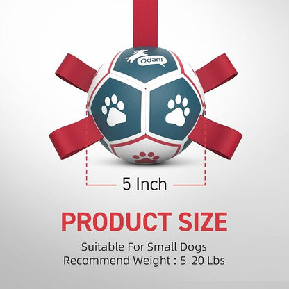 QDAN Small Dog Toys, Outdoor Indoor Toys to Keep Them Busy, Soccer Ball - Image 5