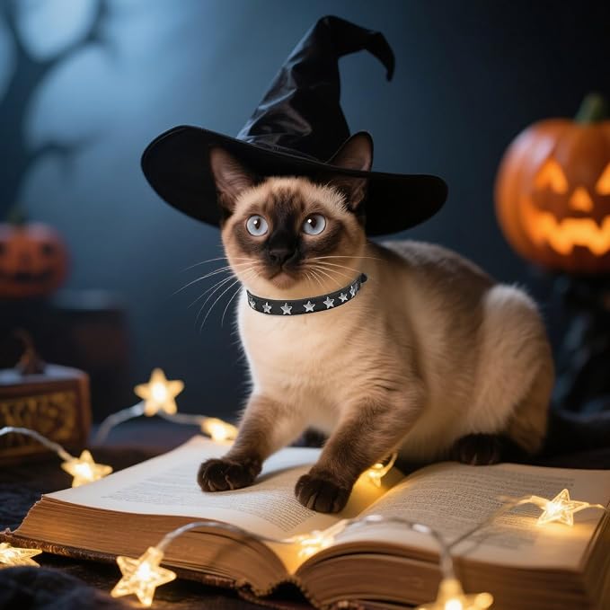 EXPAWLORER Halloween Leather Cat Collar - Image 6