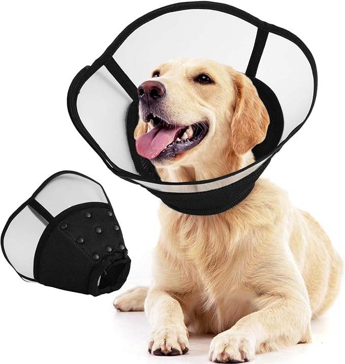 Allroaring Dog Cone Collar After Surgery, Soft Dog Cones by Allroaring