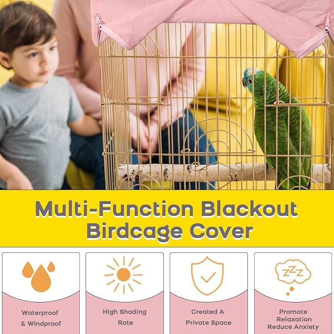 QBLEEV Birdcage Cover, Breathable Night Cover - Image 5