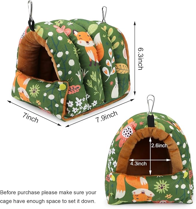 Wontee Bird Nest House Winter Warm Snuggle Hut Bird Bed Hanging Hammock - Image 5