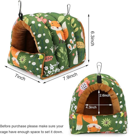 Wontee Bird Nest House Winter Warm Snuggle Hut Bird Bed Hanging Hammock - Image 5