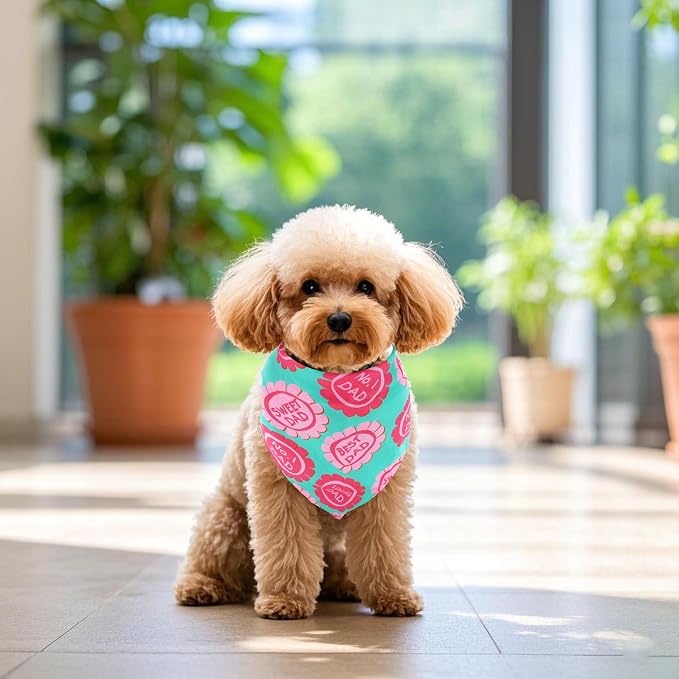30 Pack Fathers Day Dog Bandanas Bulk - Image 5