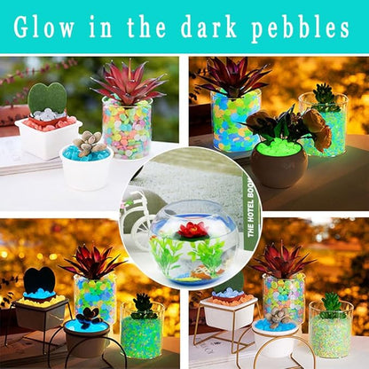 Glow in The Dark Stones 1000 Pcs Glow Pebbles Aquarium Rocks - Image 4