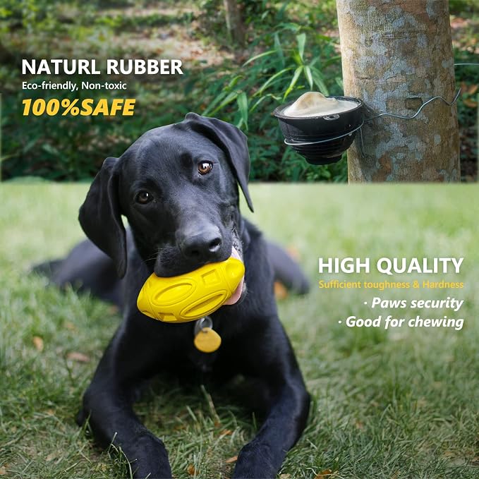 EASTBLUE Squeaky Dog Toys for Aggressive Chewers: Rubber Puppy Chew Ball - Image 4