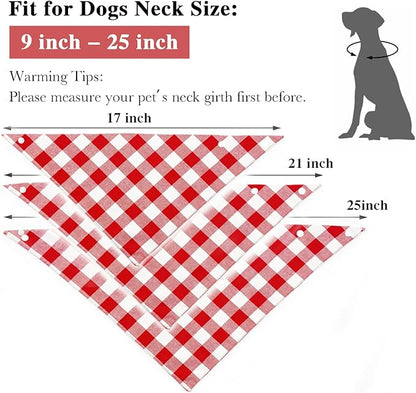 Christmas Plaid Dog Bandana - Image 3
