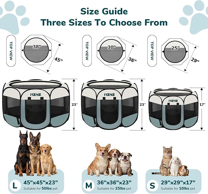 Dog Playpen, Portable Puppy Pet Crate Indoors - Image 2