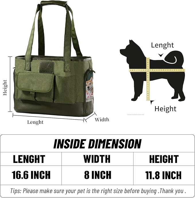 Dog Carrier, Cat Carrier, Pet Carrier, Foldable Waterproof Premium Oxford Cloth - Image 5