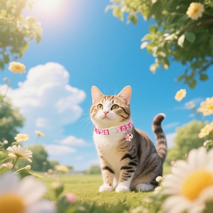 Unique style paws 2 Pack Spring Summer Kitten Collar Breakaway - Image 5