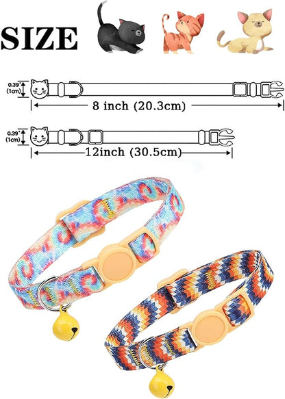 SOLMOONY Cute Cat Collar for Girl Boy, Colorful Breakaway Cat Collars - Image 4