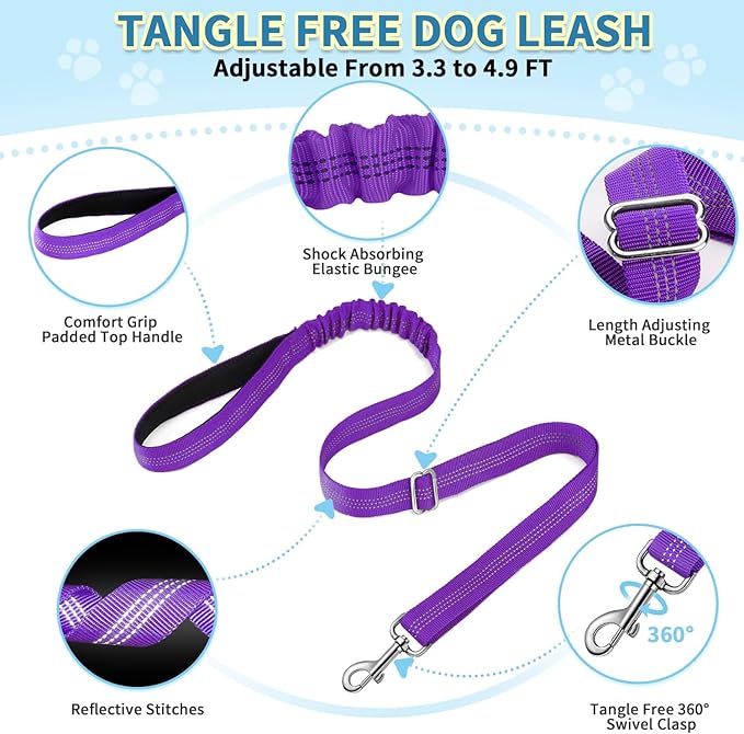 SlowTon No Pull Small Dog Harness and Leash Set, Puppy Soft Vest Harness Neck & - Image 8