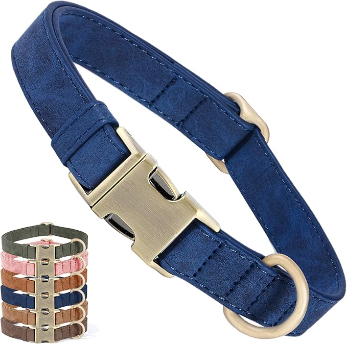 Genuine Leather Dog Collar by HOME