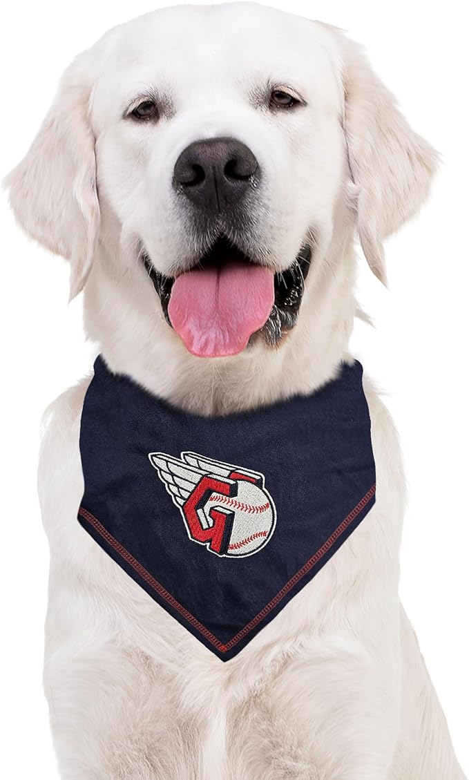 Pets First MLB Cleveland Guardians TIE Bandana, Small/Medium. Dog Bandana Scarf - Image 5