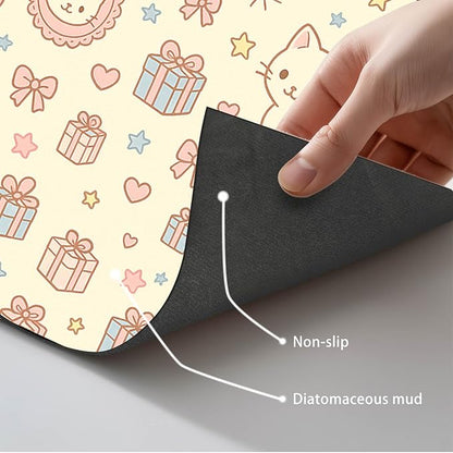 Cute Cat Pet Feeding Mat Adorable Kitten Food Placemat - Image 5