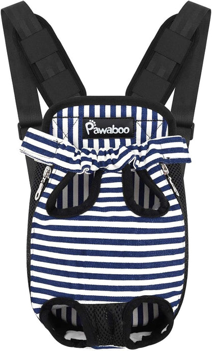Pawaboo Pet Carrier Backpack, Adjustable Pet Front Cat Dog Carrier Backpack by Pawaboo
