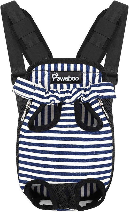 Pawaboo Pet Carrier Backpack, Adjustable Pet Front Cat Dog Carrier Backpack by Pawaboo