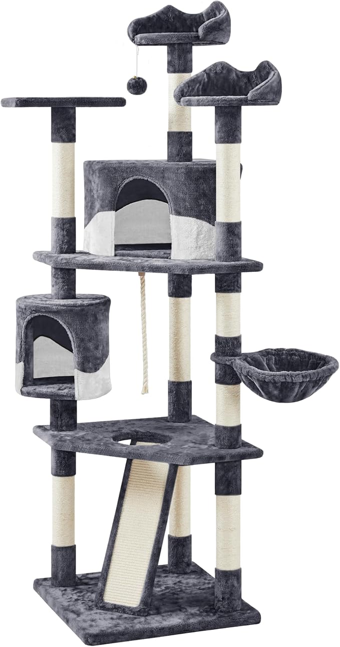 Yaheetech 79in Multi-Level Cat Trees Indoor Cat Tower by Yaheetech