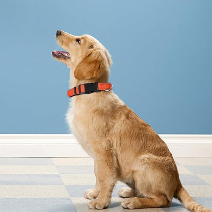 Reflective Dog Collar, Adjustable Soft Neoprene Padded Nylon Pet Collars - Image 2