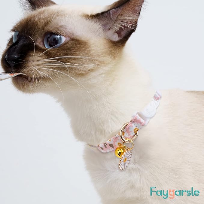 Faygarsle 3 Pack Cotton Safe Breakaway Cat Collars - Image 5